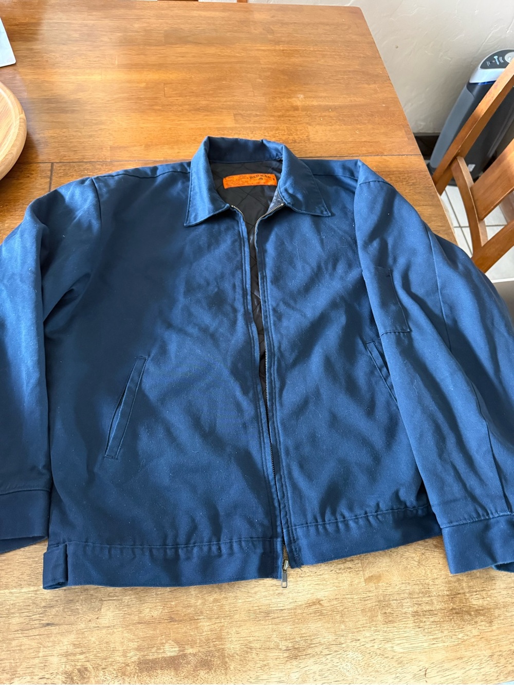 Red Kap Men's Navy Blue JT22NV Quilted Lined  Work Jacket Sz L